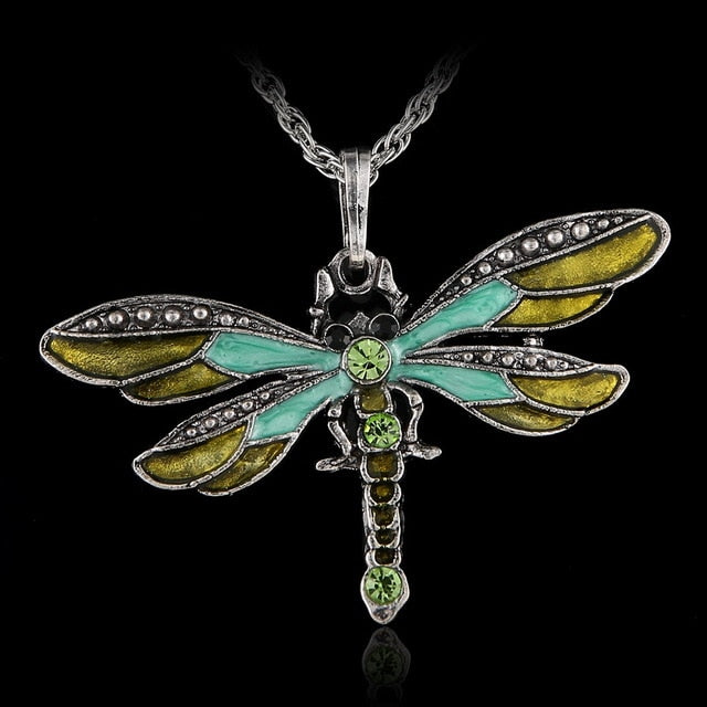Crystal Dragonfly necklace
