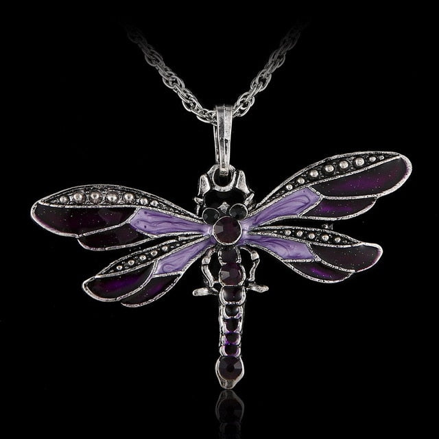 Crystal Dragonfly necklace