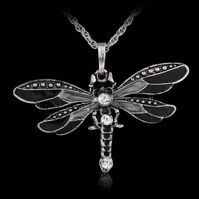 Crystal Dragonfly necklace