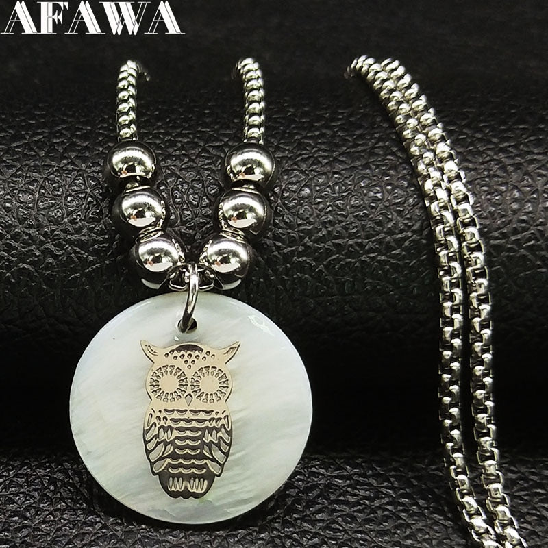Owl Shell Necklace