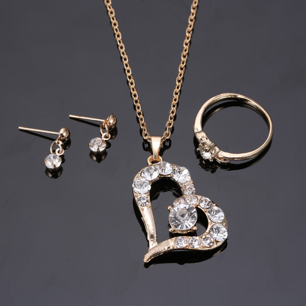 Romantic Heart Jewelry Set