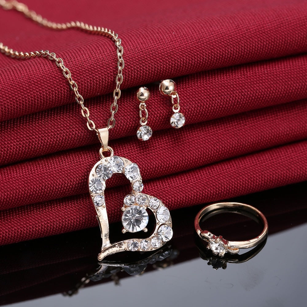 Romantic Heart Jewelry Set