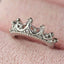 Silver Queen Crown Ring