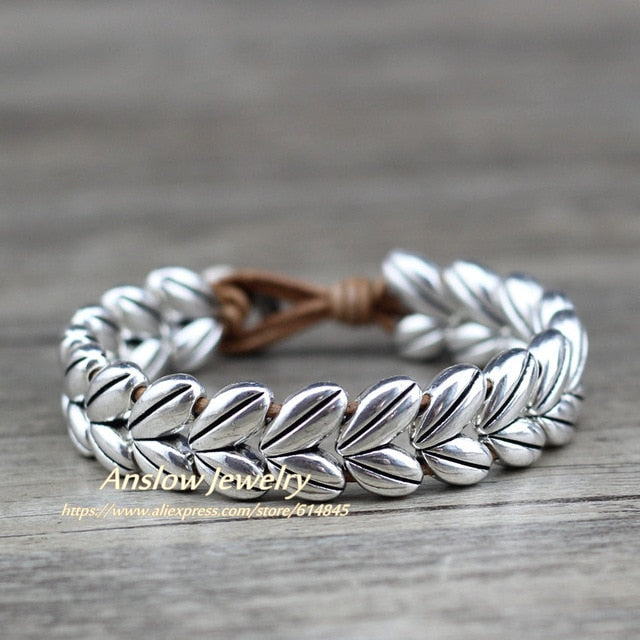 Creative Design Cross Leaf Bracelet