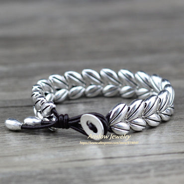 Creative Design Cross Leaf Bracelet